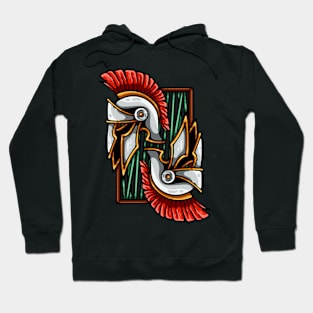 Twin Spartan Helmets Hoodie